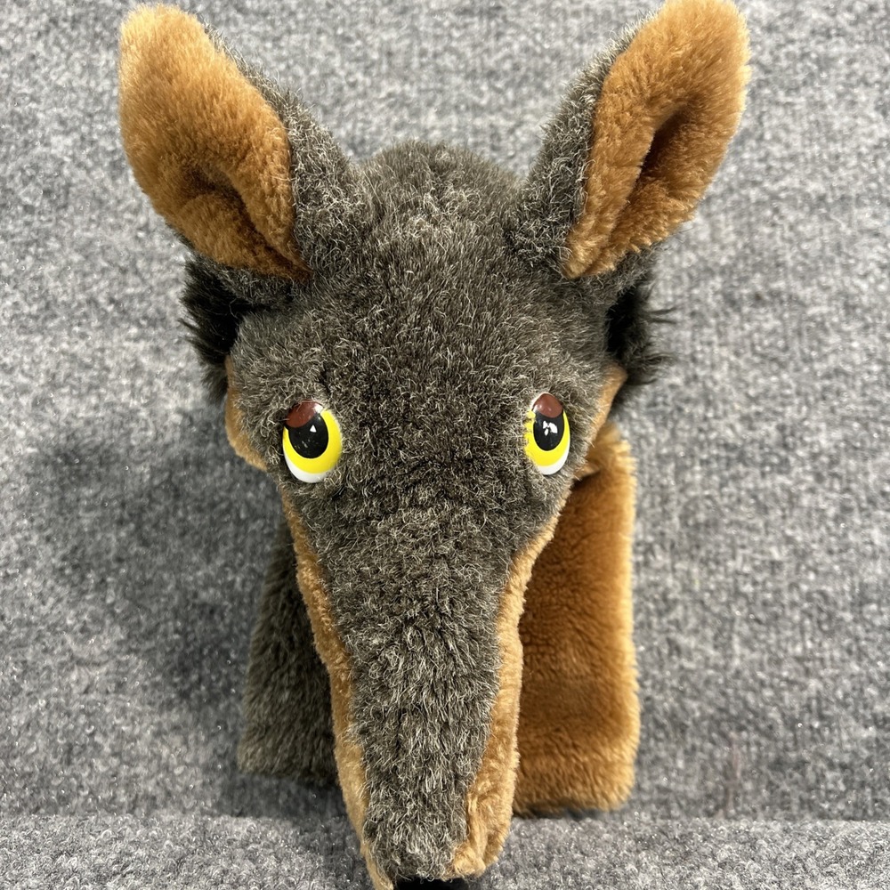 Vintage 1983 Dakin Big Bad Wolf Coyote Plush Hand Puppet - Picture 2 of 8